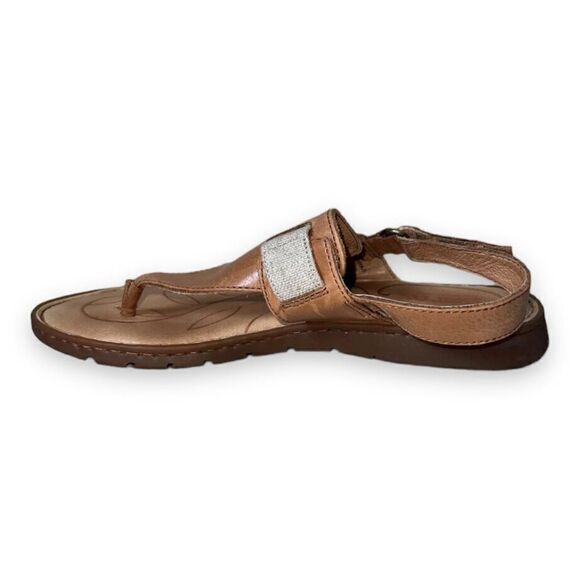Born Belluno Leather Sandals Brown/Nut F00006 Women's 9M - Picture 6 of 10